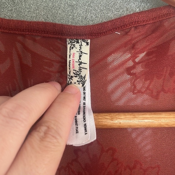 Free People - Rusty Red As Bodysuit - Size Medium - Picture 5 of 5